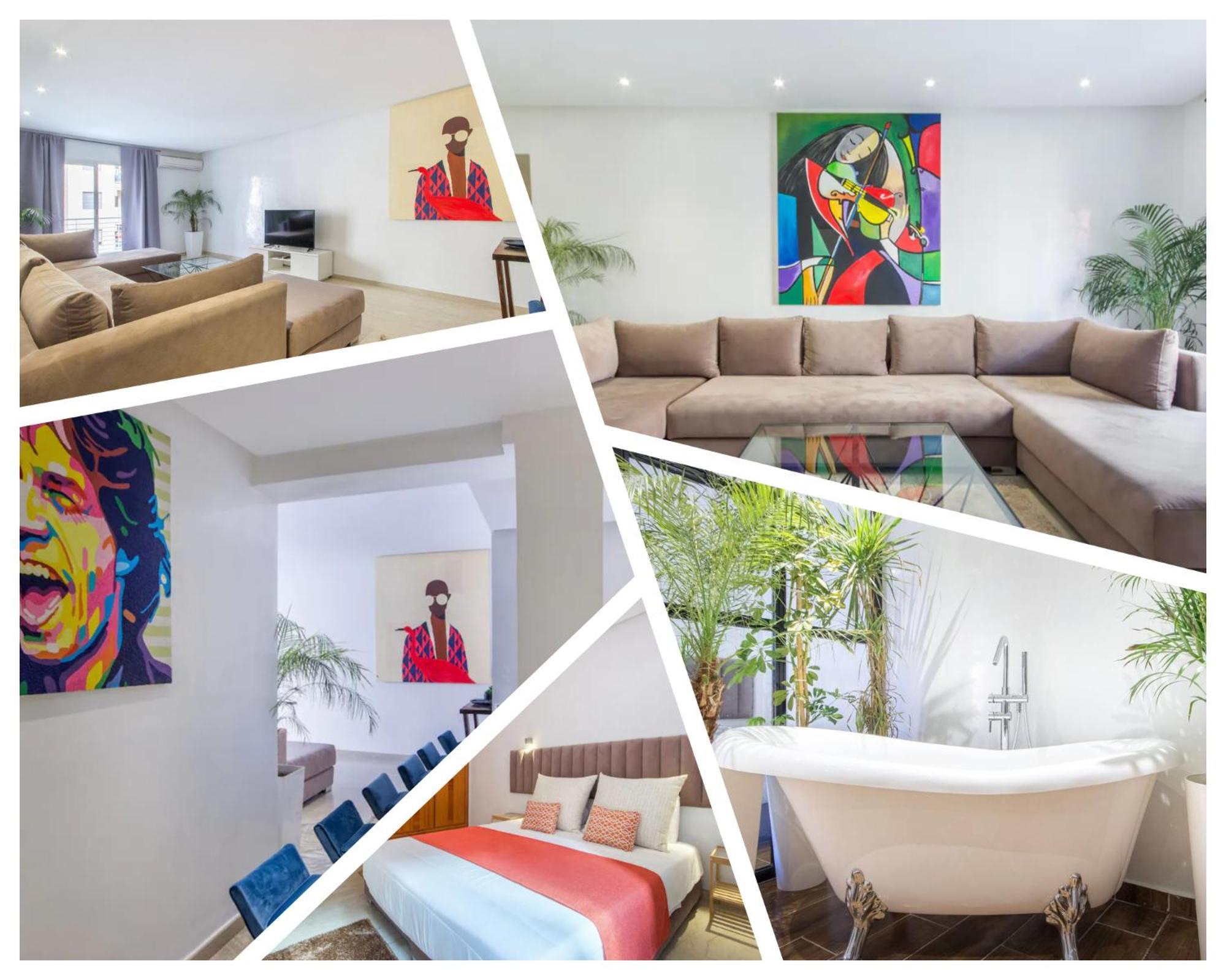 Appartement Groupe 3 Chambres Marakeş Dış mekan fotoğraf